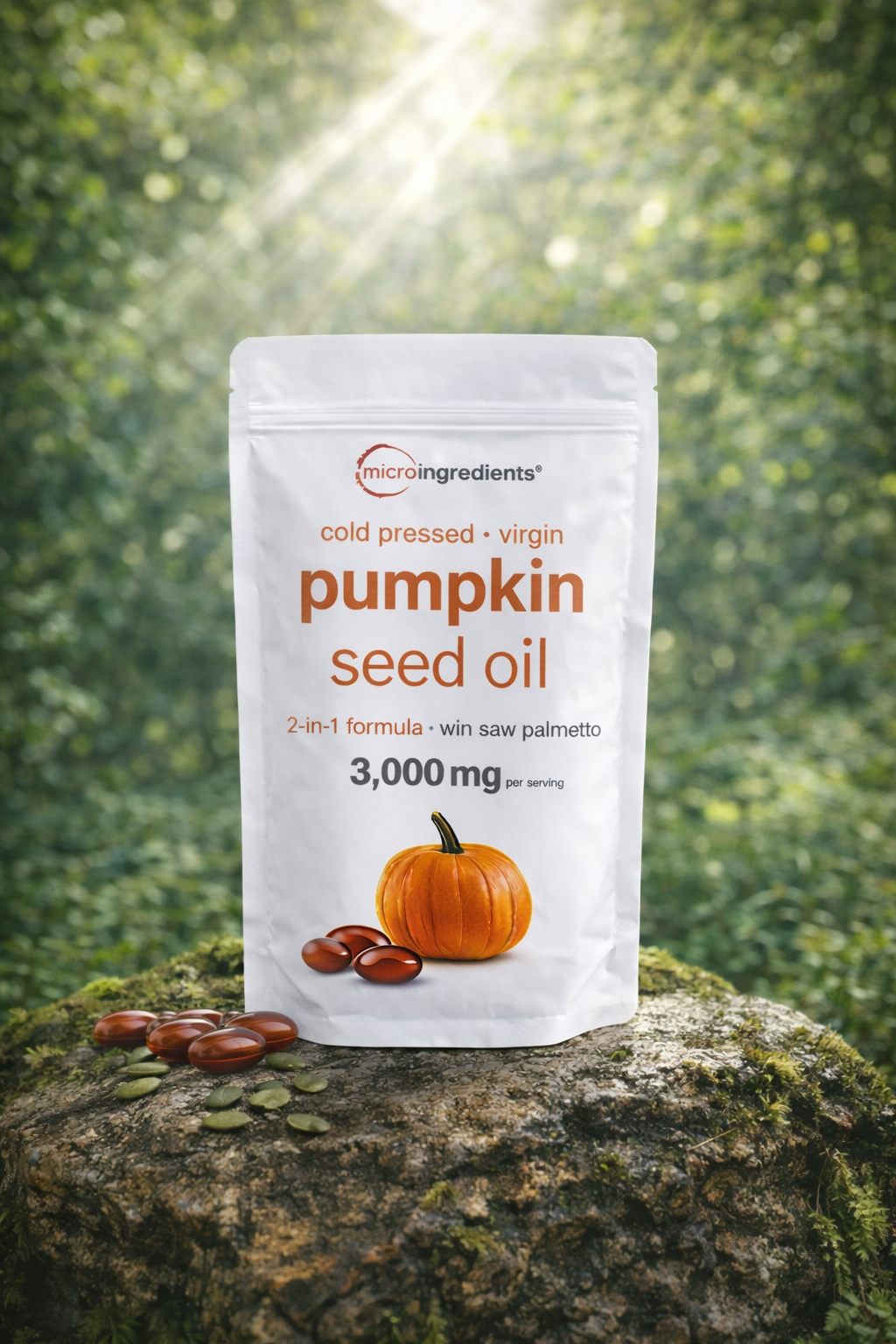 Aceite de semilla de calabaza 300mg: Apoyo para próstata y cabello